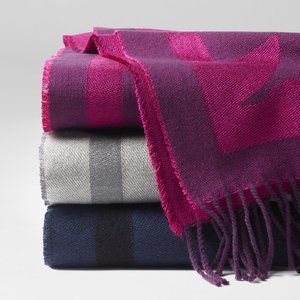 NEW SFERRA Floreale Decorative Throw SFERRA Blanket